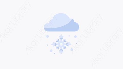 图片素材-020-降雪snowfall扁平卡通冬季元素图标