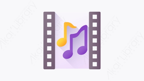 图片素材-020-配乐soundtrack扁平卡通电影行业元素图标