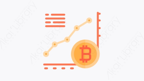 图片素材-020-统计statistics扁平卡通金融财经比特币元素图标