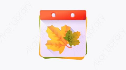 图片素材-021-日历calendar扁平卡通感恩节元素图标