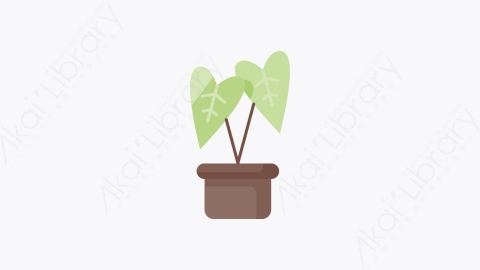 图片素材-021-花盆flower_pot扁平卡通盆栽花朵元素图标