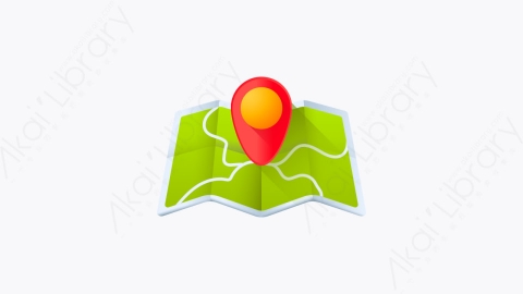 图片素材-021-地图map扁平卡通旅行元素图标