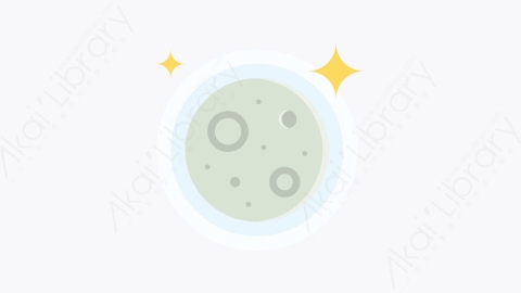 图片素材-021-晚上night扁平卡通天气元素图标