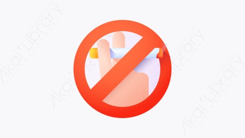 图片素材-021-禁止吸烟no_smoking扁平卡通世界癌症宣传日元素图标
