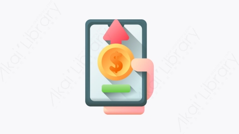 图片素材-021-汇款send_money扁平卡通工作主页元素图标