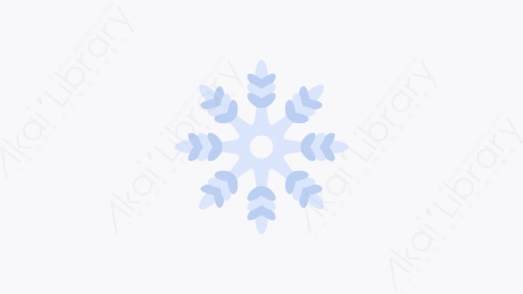 图片素材-021-雪花snowflake扁平卡通冬季元素图标