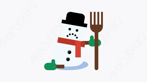 图片素材-021-雪人snowman扁平卡通杂项元素图标