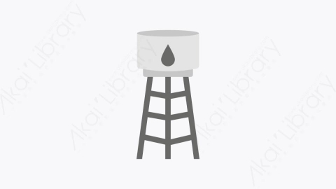 图片素材-021-水箱water_tank扁平卡通城市地图图标