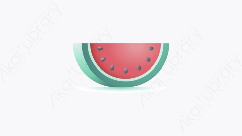 图片素材-021-西瓜watermelon卡通夏季元素图标