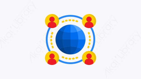 图片素材-022-通信communications扁平卡通通信元素图标