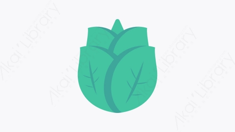 图片素材-022-树叶叶子leaf扁平卡通水果和蔬菜的图标元素
