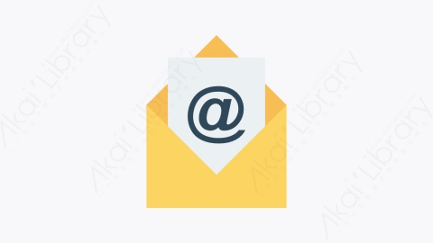 图片素材-022-mail-1mail扁平卡通办公设计和打印元素图标