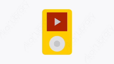 图片素材-022-音乐播放器musicplayer扁平卡通多媒体元素图标