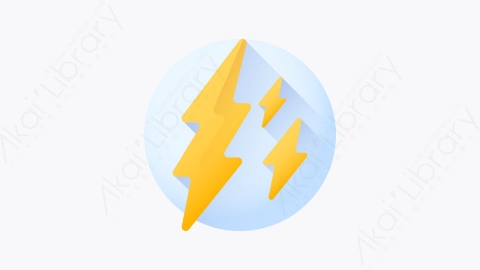 图片素材-023-打雷bolts扁平卡通天气元素图标
