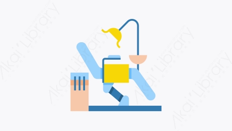 图片素材-023-牙医椅dentist_chair扁平卡通医院元素图标