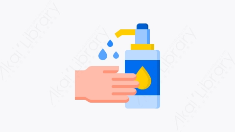 图片素材-023-洗手液handwash扁平卡通手洗洗手元素图标