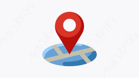 图片素材-023-位置location扁平卡通运输和交付元素图标