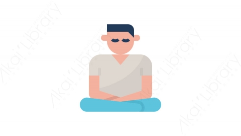 图片素材-023冥想_meditation替代医学医疗道具元素图标