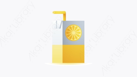 图片素材-023-橙汁orange_juice卡通饮料元素图标