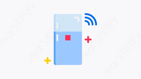 图片素材-023-冰箱refrigerator扁平卡通智能技术元素图标