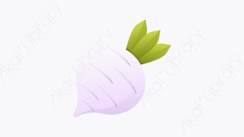 图片素材-023-萝卜turnip扁平卡通感恩节元素图标