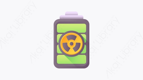 图片素材-024-电池battery扁平卡通核能元素图标