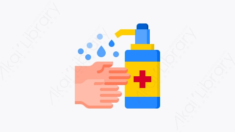 图片素材-024-洗手液handwash扁平卡通手洗洗手元素图标