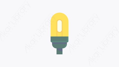 图片素材-024-灯泡light_bulb扁平卡通圣诞节元素图标