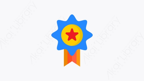 图片素材-024-奖励reward扁平卡通奖项元素图标