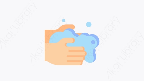 图片素材-024-洗手washing_hand扁平卡通冠状病毒元素图标