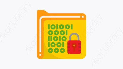 图片素材-025-加密encrypt扁平卡通数据和网络管理元素图标
