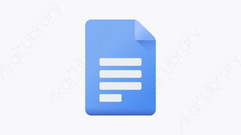 图片素材-025-谷歌文档google_docs扁平卡通Google Suite元素图标