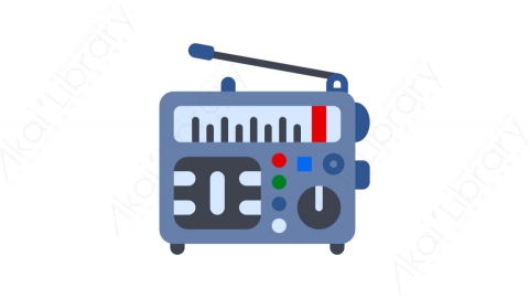 图片素材-025电台_radio电器道具元素图标