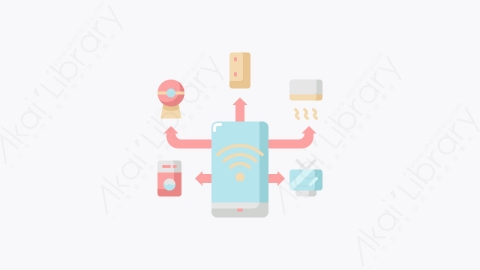 图片素材-025-智能家居smarthome扁平卡通物联网图标