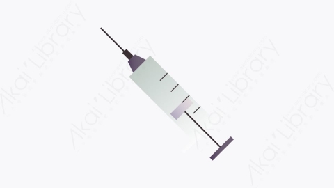 图片素材-025-注射器syringe扁平卡通献血图标
