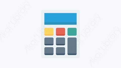 图片素材-0254-计算器calculator卡通扁平学校与教育元素图标