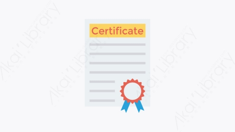 图片素材-0255-证书-1certificate卡通扁平学校与教育元素图标