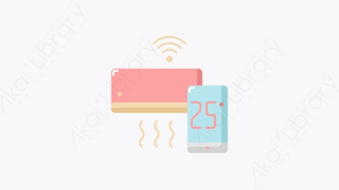 图片素材-026-空调air_conditioner扁平卡通物联网图标