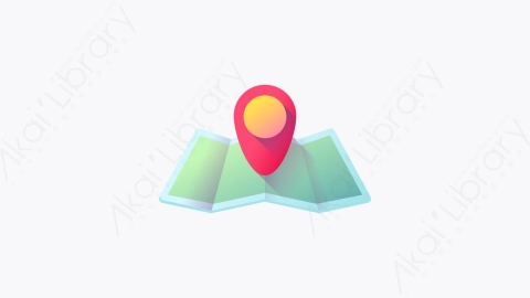 图片素材-026-地图map扁平卡通交通元素图标