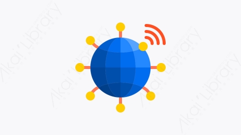 图片素材-026-网络network扁平卡通物联网元素图标