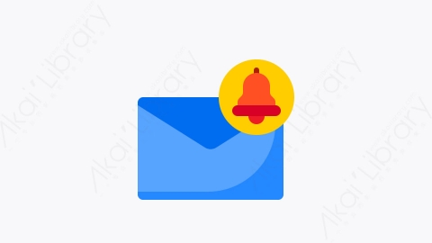 图片素材-026-通知notification扁平卡通信封和邮件元素图标