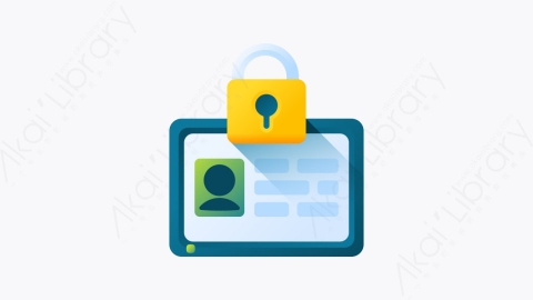 图片素材-026-隐私privacy扁平卡通网络安全元素图标