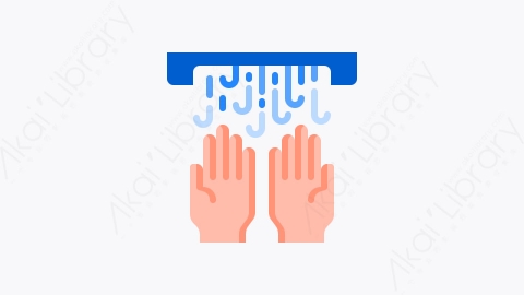 图片素材-027-洗手handwash扁平卡通手洗洗手元素图标