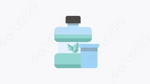图片素材-027-漱口水mouthwash扁平卡通牙科牙医元素图标