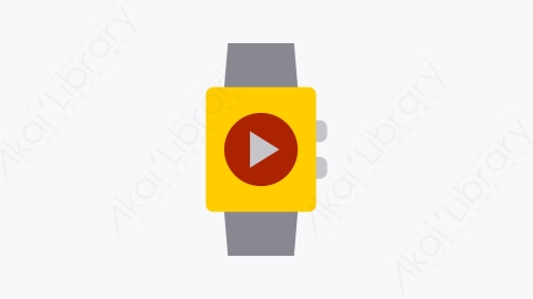 图片素材-027-智能手表smartwatch扁平卡通多媒体元素图标