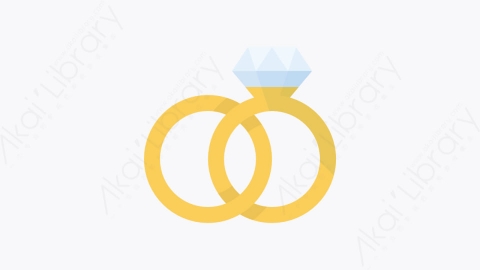 图片素材-027-婚戒weddingring扁平卡通杂项元素图标