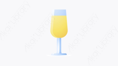 图片素材-028-香槟champagne卡通饮料元素图标