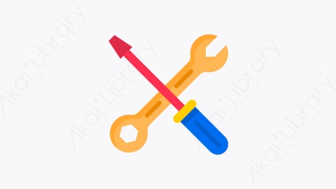 图片素材-028-工具tools扁平卡通工程元素图标