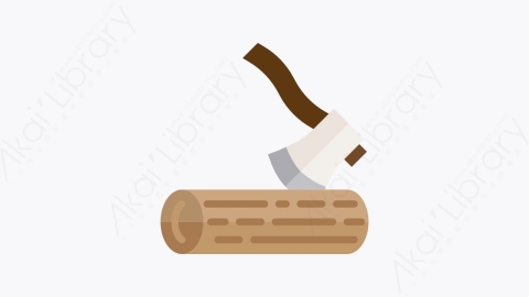图片素材-028-木工woodcutting扁平卡通木匠元素图标