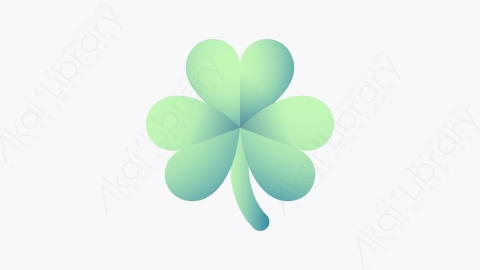 图片素材-029-三叶草clover扁平卡通表情符号元素图标